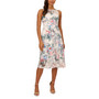Women's Floral-Print Veiled Sleeveless Dress