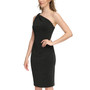 Women's One-Shoulder Shimmering Cocktail Dress