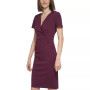 Women's Button-Trim Sheath Dress