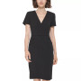 Women's Button-Trim Sheath Dress