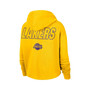 Women's Gold Los Angeles Lakers Courtside Cropped Pullover Hoodie