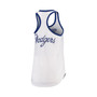 Women's White Los Angeles Dodgers Tater Racerback Tank Top