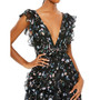 Women's Ieena Ruffled Floral Print Cap Sleeve Gown