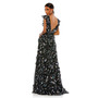 Women's Ieena Ruffled Floral Print Cap Sleeve Gown