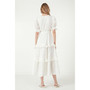 Women's Ruffled Lace Trim Duster Maxi Dress