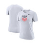 Women's White USMNT Club Crest T-shirt