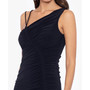Women's One-Shoulder Drawstring-Hem Dress