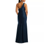 Women's One-Shoulder Asymmetrical Cowl Back Gown