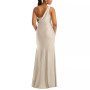 Women's One-Shoulder Asymmetrical Cowl Back Gown