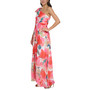 Women's Floral-Print Bow-Tie One-Shoulder Gown