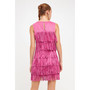 Women's Tiered Suede Fringe Mini Dress
