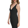 Women's Solid Slit-Front V-Neck Sleeveless Gown