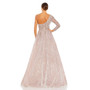 Women's Embroidered One Shoulder Bodice Ballgown