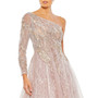 Women's Embroidered One Shoulder Bodice Ballgown