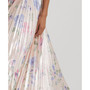 Women's Floral Georgette One-Shoulder Gown