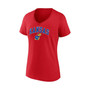 Women's Branded Red Kansas Jayhawks Evergreen Campus V-Neck T-shirt