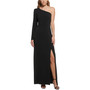 Women's One-Shoulder Long-Sleeve Gown