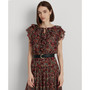 Women's Print Georgette Tiered Dress