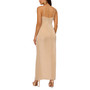 Aidan Mattox Metallic V-Neck Gown