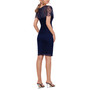Women's Sequined Mesh-Sleeve Sheath Dress