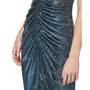 Women's Sequined Ruched Halter Gown