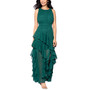 Women's Clip-Dot Tiered Ruffled Gown