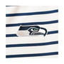 Women's White, College Navy Seattle Seahawks Tri-Blend Jovanna Striped Dress