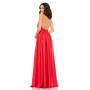 Women's Soft Tie Halter Neck High Slit Gown