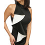 Women's Ruffled Cascade Halter Gown