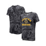 Women's Threads Black Boston Bruins Boyfriend Tie-Dye Tri-Blend T-shirt