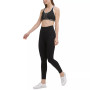 Women's Ribbed Medium Impact Sports Bra & High-Rise 7/8 Leggings