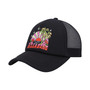 Women's Black Across Waves Trucker Snapback Hat