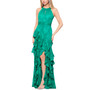Women's Tiered Ruffled Chiffon Gown