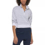 Women's Striped French Terry Top