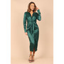 Womens Tanzy Long Sleeve Midi Dress