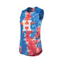Women's Threads Red and Blue Houston Astros Tie-Dye Tri-Blend Muscle Tank Top