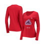 Women's Branded Red Team USA Curling Long Sleeve T-shirt