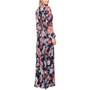 Women's Floral-Print Ruffled Long-Sleeve Gown