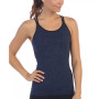 Women's Lattice Back Built in Bra Workout Top