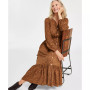 Women's Long-Sleeve Midi Dress, Created for Macy's