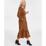 Women's Long-Sleeve Midi Dress, Created for Macy's