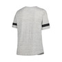 Women's Heather Gray Minnesota Vikings Plus Size Lace-Up V-Neck T-shirt