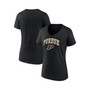 Women's Branded Black Purdue Boilermakers Evergreen Campus V-Neck T-shirt