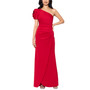Women's Floral-Sleeve One-Shoulder Gown