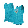 Women's Aqua Miami Dolphins Space Dye Tie-Back Tank Top