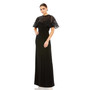 Women's Embellished Butterfly Sleeve Gown