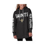 Women's Black New Orleans Saints Extra Point Pullover Hoodie