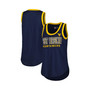 Women's Navy West Virginia Mountaineers Clubhouse Slub Tank Top