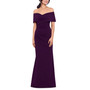 Women's Off-The-Shoulder Cuffed Wrap Gown