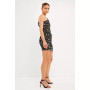 Women's One Shoulder Sequin Mini Dress